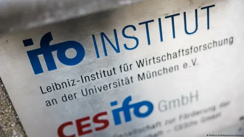 Germany IFO business climate index release Frankfurt stock exchange euro zone industrial decline