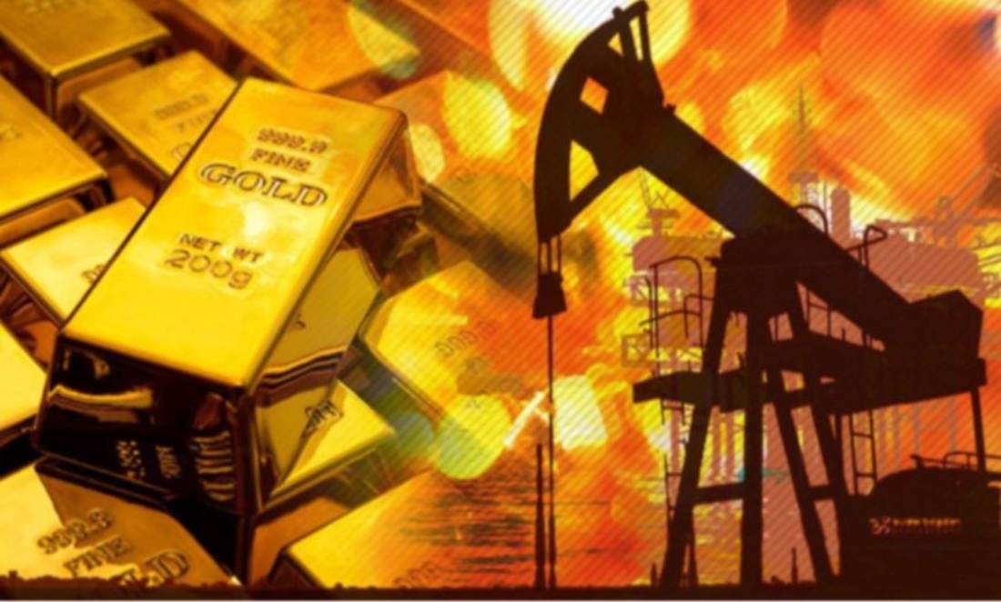 Oil offshore drilling platform ocean strait of hormuz brent crude rise chart gold bar drops